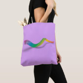 Tote Bag Long Shofar (arc-en-ciel) (De près)