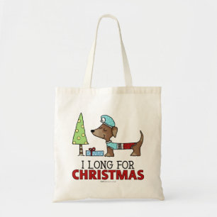 Tote Bag Longtemps pour le Noël-Teckel