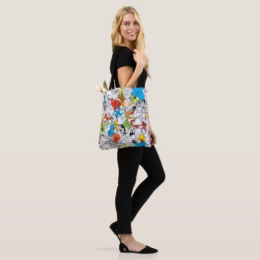 Tote Bag LOONEY TUNES™ Color Pop Motif (Sur le modèle)