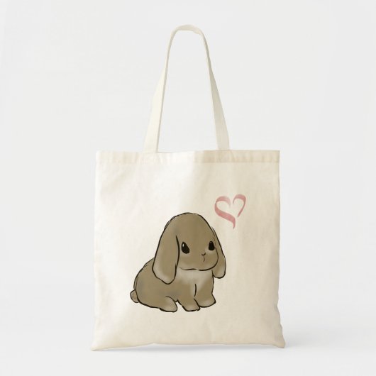Tote Bag lop hollandais avec cœur (Devant)