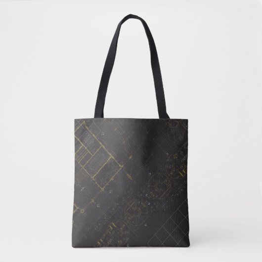 Tote Bag L'or de noir d'architecte (Devant)