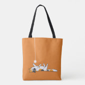 Tote Bag L'orange de calicot de l'amoureux des chats drôle (Dos)