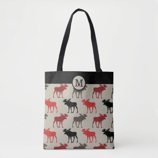 Tote Bag L'orignal sur le monogramme perdu (Devant)