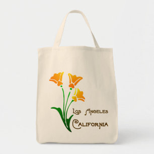 Tote Bag Los Angeles California Poppy Deco Fourre-tout
