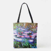 Tote Bag Los Nenufares (nénuphars) de Claude Monet, (Dos)