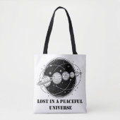 Tote Bag Lost In A Peaceful Universe Solar System Planets  (Devant)