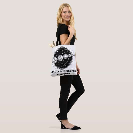 Tote Bag Lost In A Peaceful Universe Solar System Planets  (Sur le modèle)