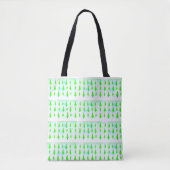 Tote Bag Lot d'arbres de Noël verts (Devant)