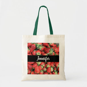 Tote Bag Lot de fraises rouges juteuses