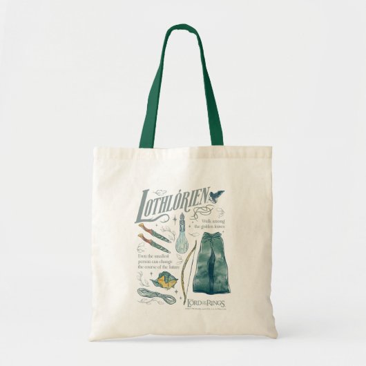 Tote Bag LOTHLORIEN™ Collage graphique aquarelle (Devant)