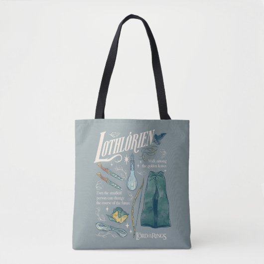 Tote Bag LOTHLORIEN™ Collage graphique aquarelle (Devant)