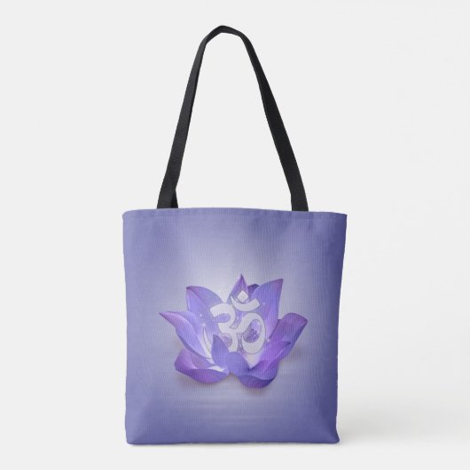 Tote Bag Lotus and OM symbol (Dos)