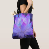 Tote Bag Lotus dans le bleu… (De près)