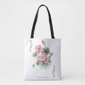Tote Bag Lotus Flower Design  (Devant)