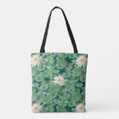 Tote Bag Lotus Lagoon Motif - Le Lotus Blanc (Dos)