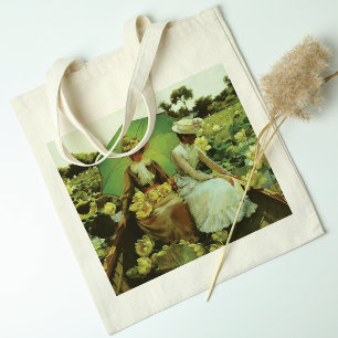 Tote Bag Lotus Lilies Jaunes Charles Courtney Curran
