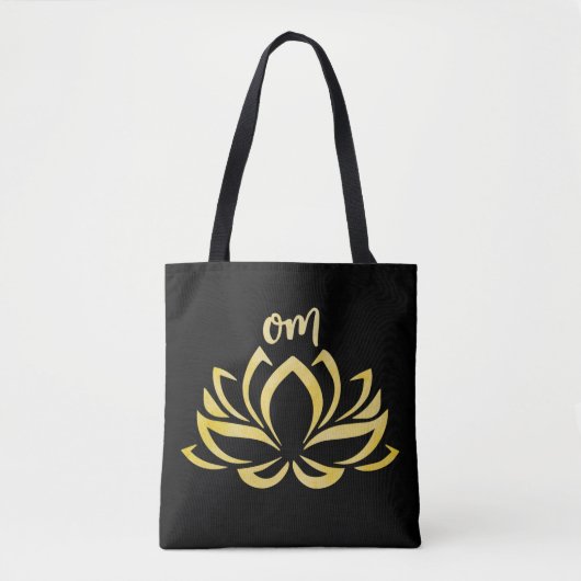 Tote Bag Lotus Om Or (Devant)