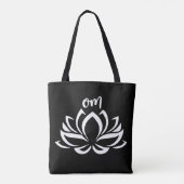 Tote Bag Lotus Om White (Dos)