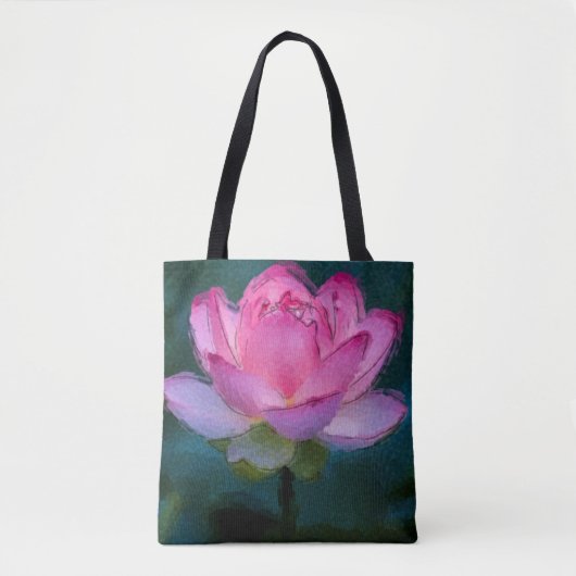 Tote Bag Lotus rose (Devant)