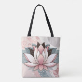 Tote Bag Lotus rose (Dos)