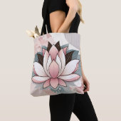 Tote Bag Lotus rose (De près)