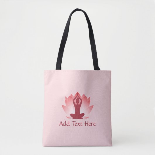 Tote Bag Lotus & Yoga (Devant)