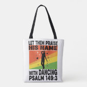 Tote Bag Louer son nom design dansant (Dos)