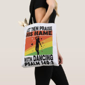 Tote Bag Louer son nom design dansant (De près)