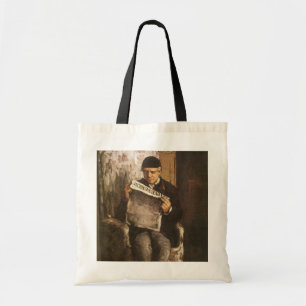 Tote Bag Louis Auguste Cezanne Père De L'Artiste Lecture