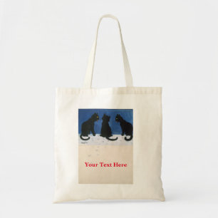 Tote Bag Louis Wain Cats dans la neige