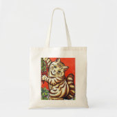Tote Bag Louis Wain Chat de Noël (Devant)