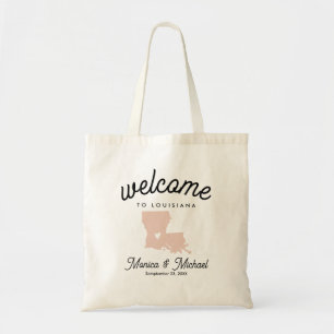 Tote Bag LOUISIANA State Destination Mariage N'IMPORTE QUEL