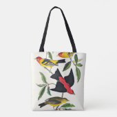 Tote Bag Louisiane et Scarlet Tanager Birds (Dos)