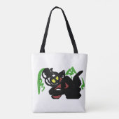 Tote Bag Loup automne gentil (Dos)