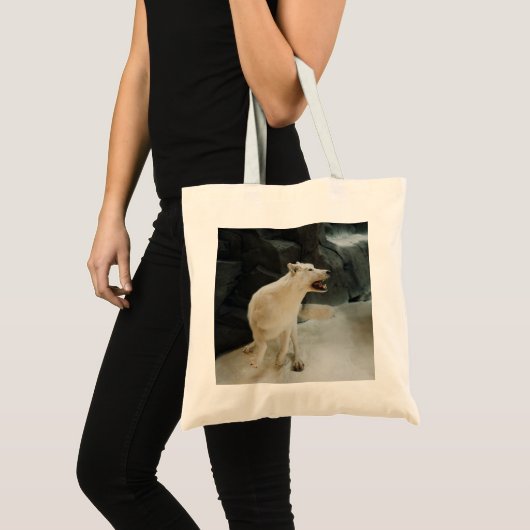Tote Bag Loup blanc (Devant (produit))