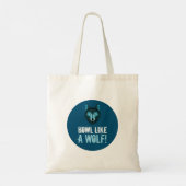 Tote Bag Loup bleu, Howtel Like a Wolf (Dos)
