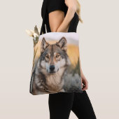 Tote Bag Loup dans la nature (De près)