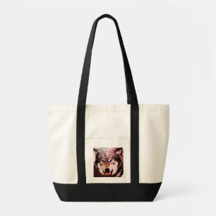 Tote Bag Loup dans la neige