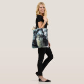 Tote Bag Loup dans la neige (Sur le modèle)