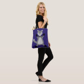 Tote Bag Loup d'Halloween mignon (Sur le modèle)