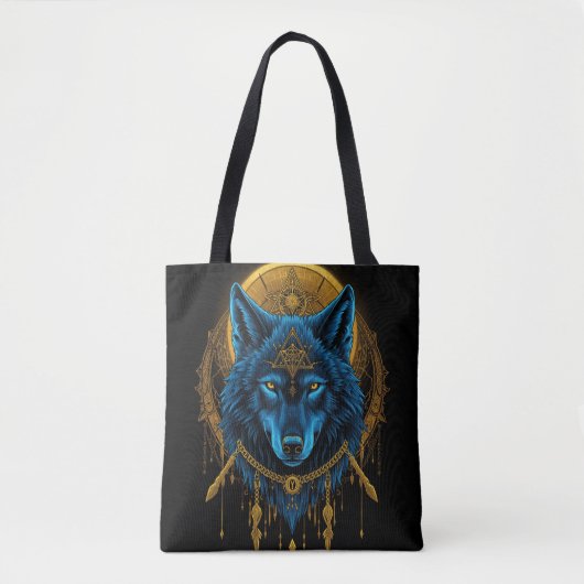 Tote Bag Loup doré (Devant)