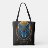 Tote Bag Loup doré (Dos)