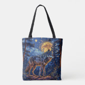 Tote Bag Loup en forêt (Dos)
