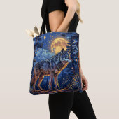 Tote Bag Loup en forêt (De près)