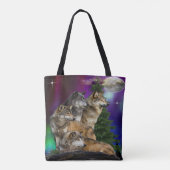 Tote Bag Loup et lune (Dos)