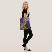 Tote Bag Loup et lune (Sur le modèle)