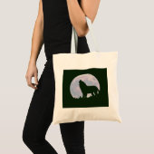Tote Bag loup et lune (Devant (produit))