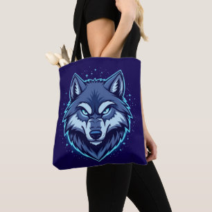 Tote Bag Loup Féroce – Symbole de Force et de Liberté