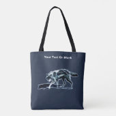 Tote Bag Loup foncé (Dos)