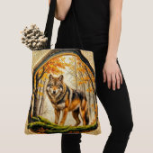 Tote Bag Loup solitaire (De près)